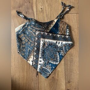 SHEIN Paisley Print Bandana Top